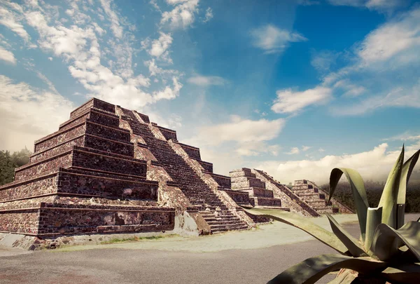 Aztécké pyramidy, Mexiko — Stock fotografie