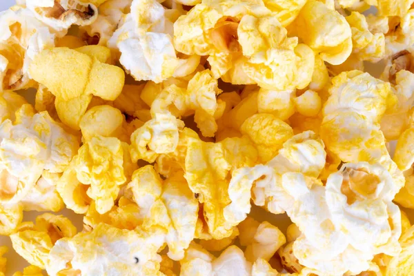 Popcorn Izolované Bílém Pozadí — Stock fotografie