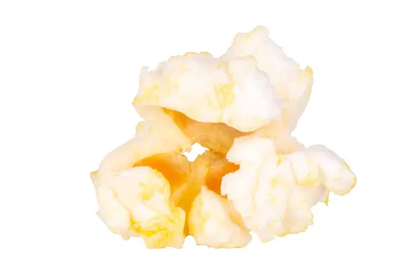 Popcorn Geïsoleerd Witte Achtergrond — Stockfoto