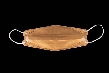 Yüz maskesi beyaz arkaplanda izole edildi.