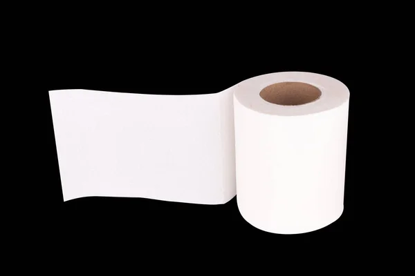 Tuvalet Kağıdı Beyaz Arkaplanda Izole Edildi — Stok fotoğraf