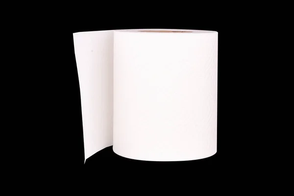 Toaletní Papír Izolované Bílém Pozadí — Stock fotografie