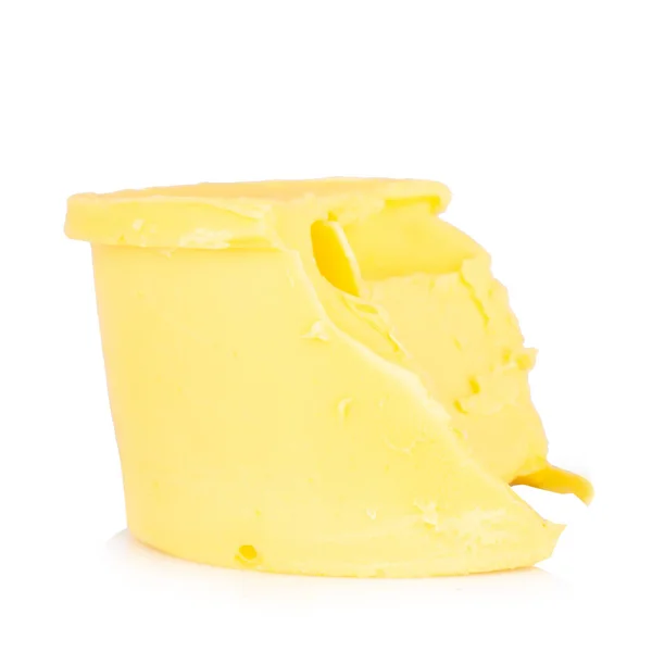 Butter Used Isolated White Background — Stock Photo, Image