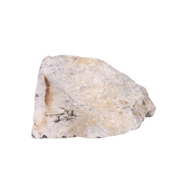 Granit beyaz arkaplanda izole edilmiş.