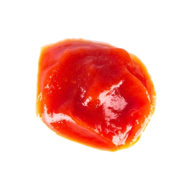Beyaz arka plan üzerinde izole domates ketçap.