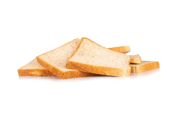 Chleb Izolowany Białym Tle — Zdjęcie stockowe