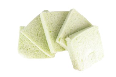 Ekmek pandan yaprağı beyaz arkaplanda izole.