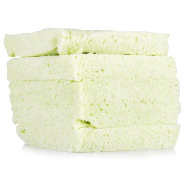 Ekmek pandan yaprağı beyaz arkaplanda izole.