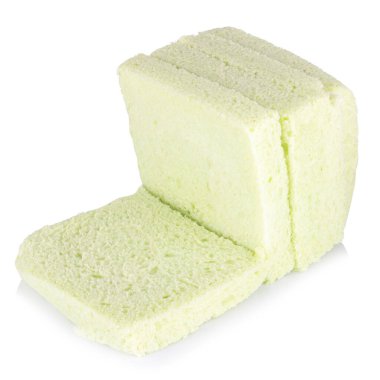 Ekmek pandan yaprağı beyaz arkaplanda izole.