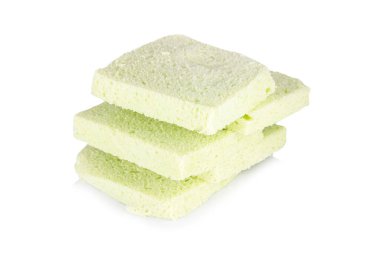 Ekmek pandan yaprağı beyaz arkaplanda izole.