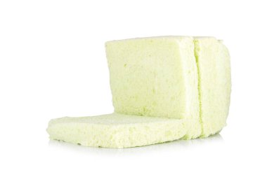 Ekmek pandan yaprağı beyaz arkaplanda izole.