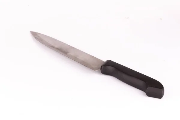 Bıçak Beyaz Arkaplanda Izole Edildi — Stok fotoğraf