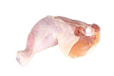 Tavuk budu beyaz arkaplanda taze izole edilmiş..