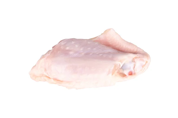 Hühnermittelflügel Isoliert Auf Weißem Hintergrund — Stockfoto