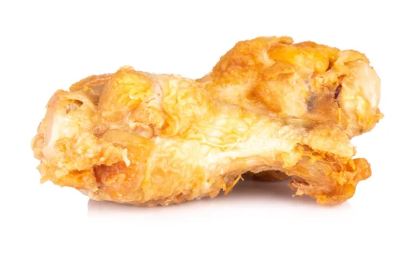 Kip Drumstick Gebakken Geïsoleerd Witte Achtergrond — Stockfoto