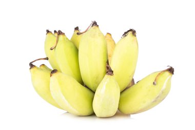 Beyaz arkaplanda izole edilmiş muz.