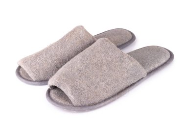 Beyaz arkaplanda izole edilmiş ayakkabı evi grisi.