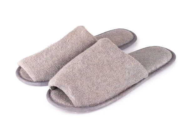 Beyaz arkaplanda izole edilmiş ayakkabı evi grisi.