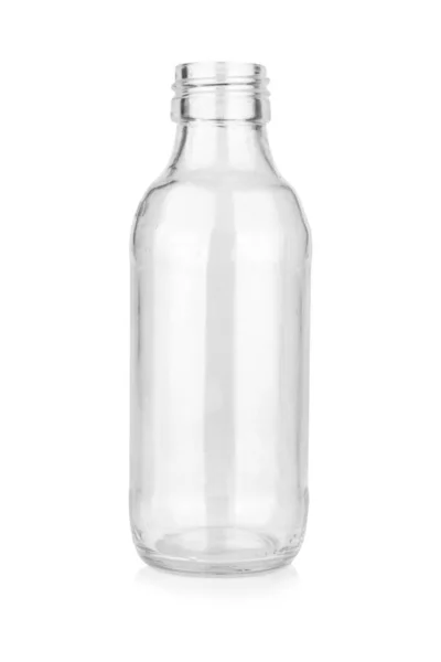 Glasflasche Isoliert Auf Weißem Hintergrund — Stockfoto