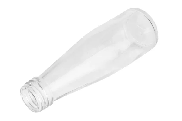 Glazen Fles Geïsoleerd Witte Achtergrond — Stockfoto