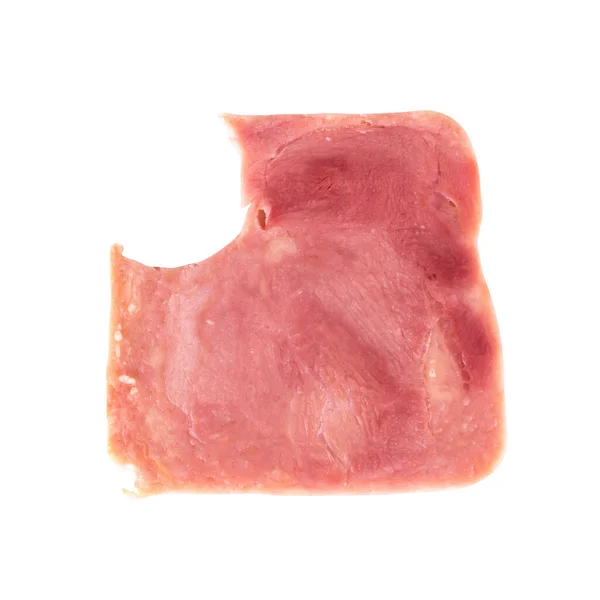 Jambon Isolé Sur Fond Blanc — Photo