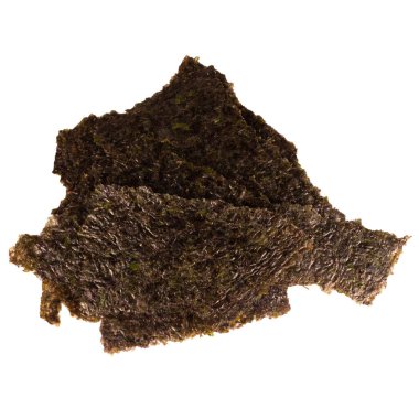 yosun tabakası beyaz arkaplanda izole edildi.