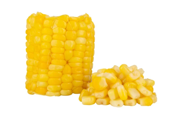 Солодкий Кукурудза Ізольована Білому Фоні — стокове фото