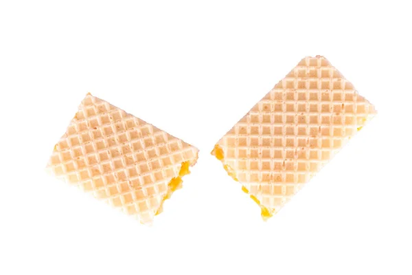 Wafer Cheese Isolated White Background — Stockfoto