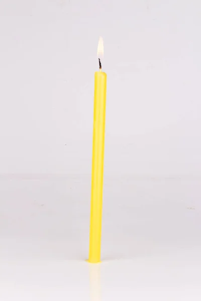 Candle Isolated White Background — Stock Photo, Image