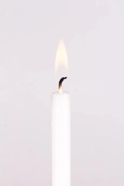 Candle White Isolated White Background Royalty Free Stock Photos