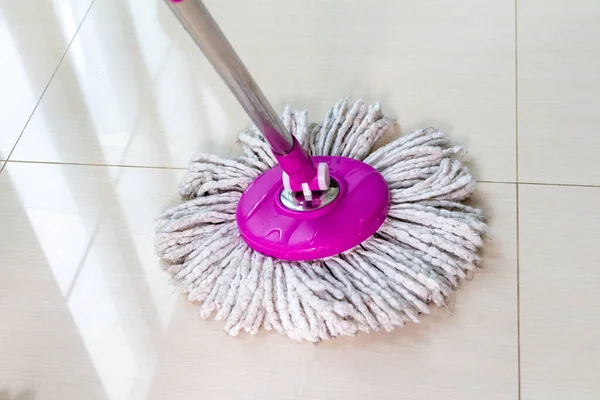 Mop Floor Cleaner Cleaning White Concept — Fotografia de Stock