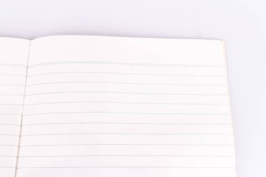 kitap satırı kapama kağıdı beyaz arkaplanda izole edildi.