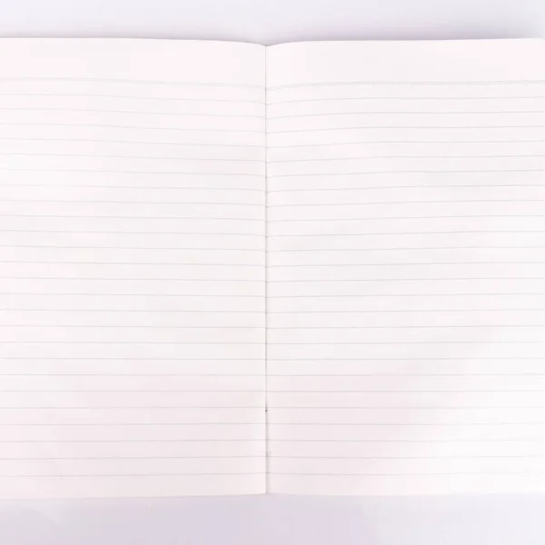 Linea Libri Carta Primo Piano Isolato Sfondo Bianco — Foto Stock