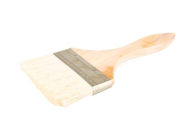 beyaz arkaplan oluşturulurken fırça izole edildi.