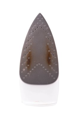 iron isolated on white background warm clothes electric.