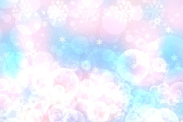 Kerstkaart Sjabloon Abstract Feestelijk Lichtblauw Roze Winterkerst Nieuwjaar Achtergrond Textuur — Stockfoto
