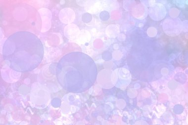 Soyut bulanık bahar ışığı hassas pastel, mavi bokeh arka plan dokusu parlak yumuşak renk çemberleri ve bokeh ışıkları. Kart konsepti. Güzel arkaplan illüstrasyonu.
