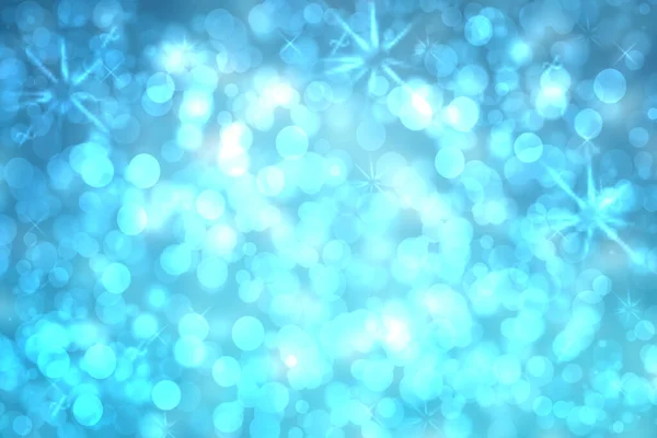 Soyut Bulanık Neşeli Narin Kış Noel Leri Parlak Turkuaz Mavi — Stok fotoğraf