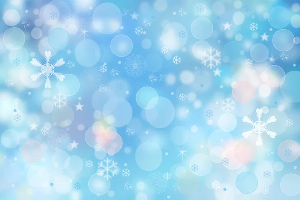 청록색으로 빛나는 흰색둥근 보케등을 배경으로 크리스마스나 복많은 분위기가 노골적으로 해졌다 — 스톡 사진