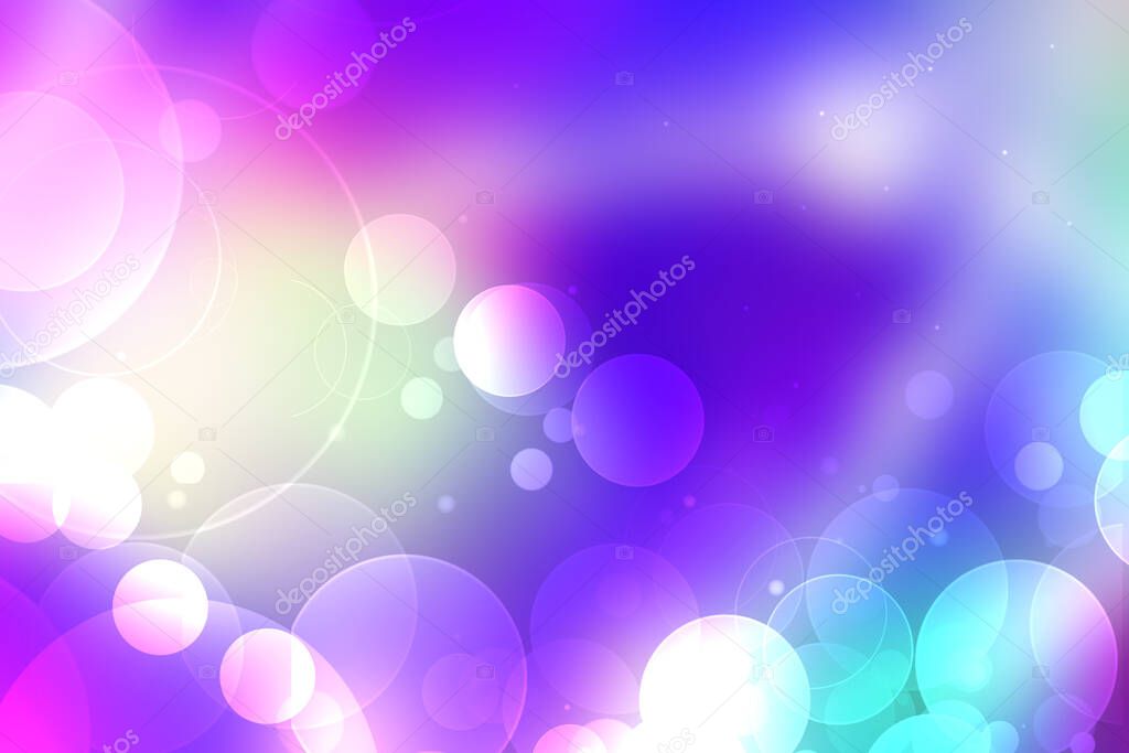 Abstract scene in universe. Abstract gradient dark blue to light blue pink turquoise space cosmos universe background with blue pink stars and planets. Space for your design. Concept astrology an science.