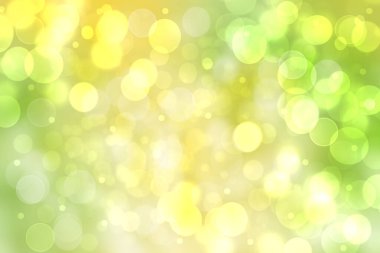 Merhaba bahar arkaplanı. Doğal yeşil bokeh ışıkları ve güneş ışığıyla soyut parlak bahar ya da yaz manzarası dokusu. Boşluğu olan güzel arkaplan.