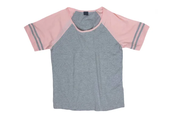 Shirt Isolated Close Gray Pink Female Nightwear Summer Top Shirt — Stock Photo, Image