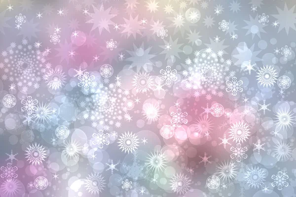 Abstract Blurred Festive Delicate Winter Christmas Happy New Year Background — Stock Photo, Image