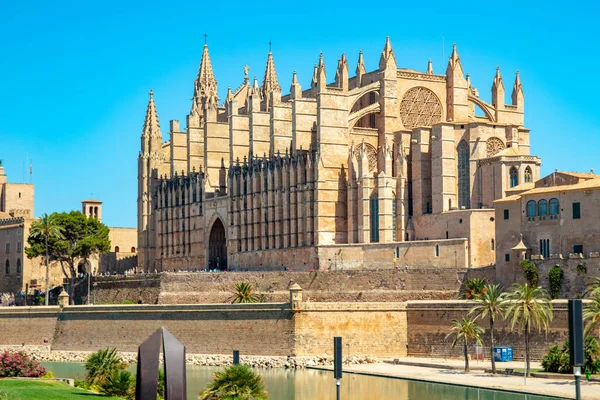 Cathedral Holy Mary Palma Mallorca Also Called Seu Catalan Episcopal — Stock Photo, Image