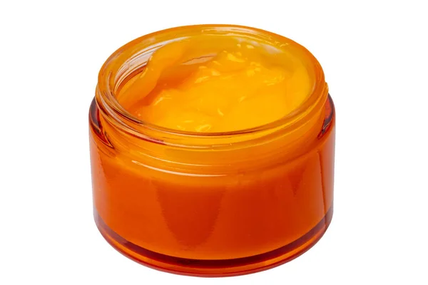 Cosmetic Labels Closeup Cosmetic Jar Concealer Cream Makeup Foundation Moisturising — Stock Photo, Image