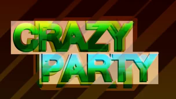 Crazy party — Stockvideo