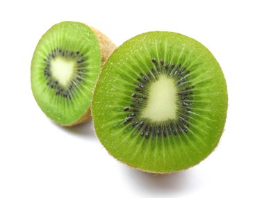 kivi meyvesi beyaz arkaplanda