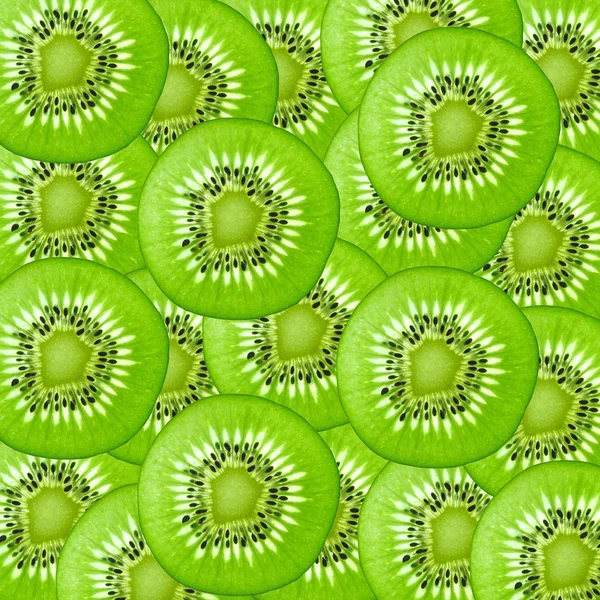 Fundo verde kiwi frutas — Fotografia de Stock