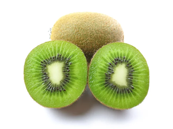 Kiwi frutas sobre fundo branco — Fotografia de Stock