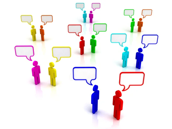 Social chat concepto de comunicación —  Fotos de Stock